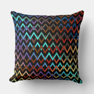 ZIGZAG Diamanten - gefärbt + Ihr Backgr. Ideen Kissen