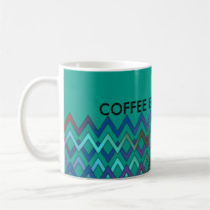 ZIGZAG Diamanten - gefärbt + Ihr Backgr. Ideen Tasse