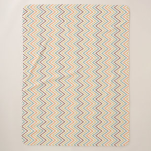 Zigzag Dünne farbenfrohe Linien Nahtlose Muster Ve Sherpadecke