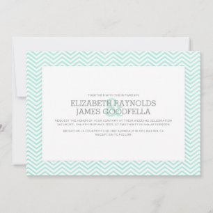 Zigzag Hochzeit Einladung