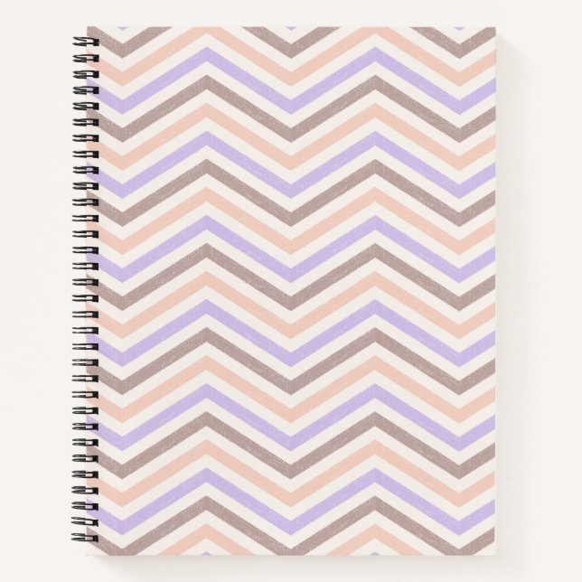 ZigZag Jot Blush Pink Lavender Notizbuch (Vorderseite)