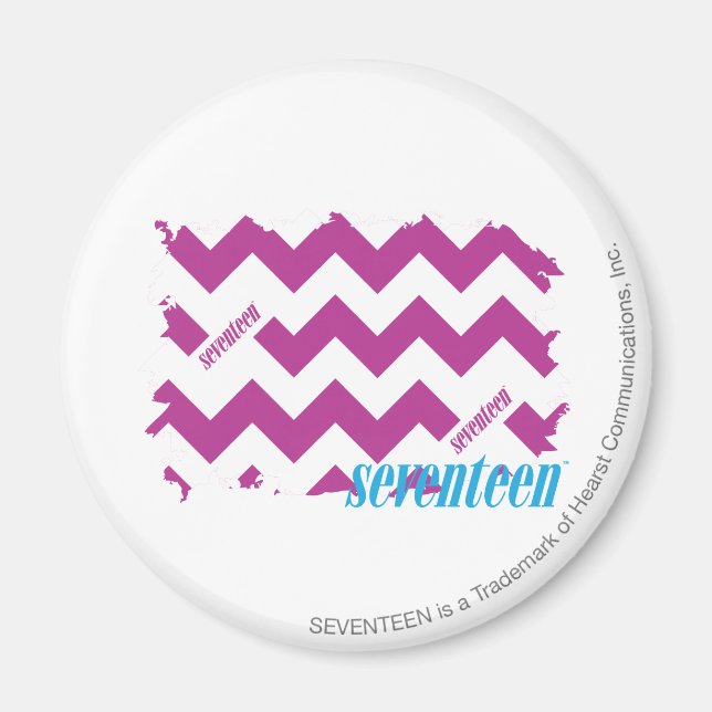 ZigZag Lila 3 Magnet (Vorne)