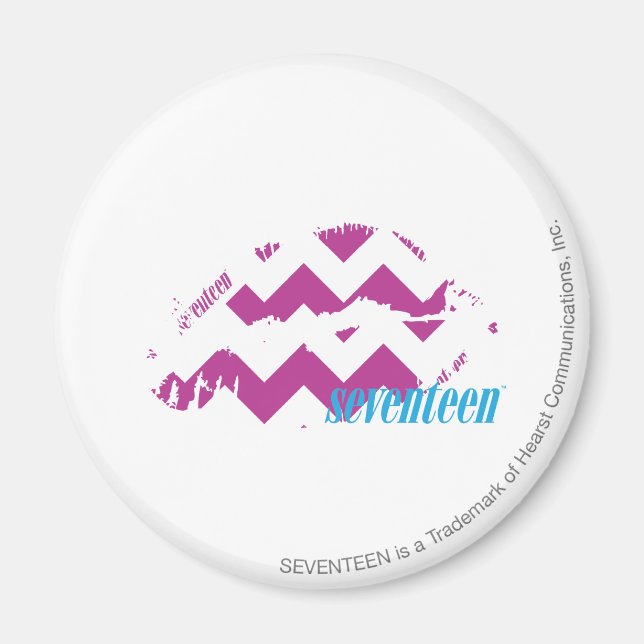 ZigZag Lila Magnet (Vorne)