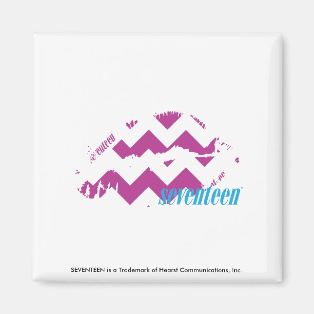 ZigZag Lila Magnet (Vorne)