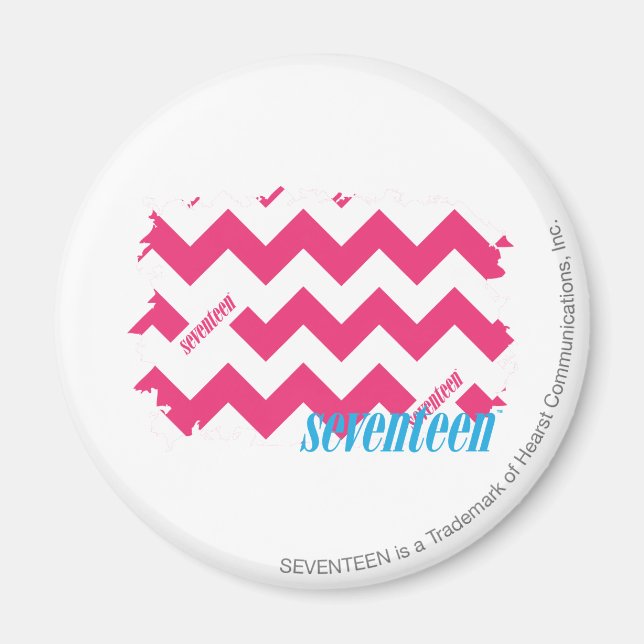 ZigZag Magenta Magnet (Vorne)