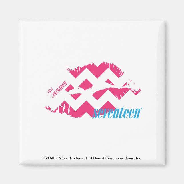 ZigZag Magenta Magnet (Vorne)