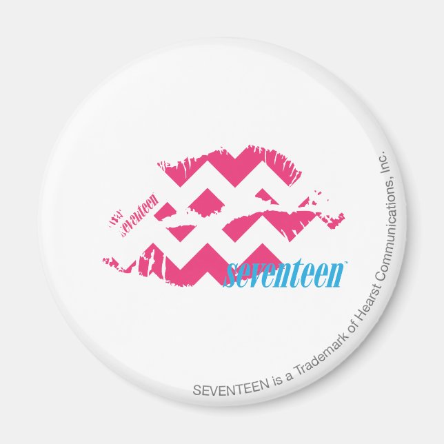 ZigZag Magenta Magnet (Vorne)