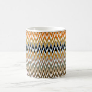 Zigzag Multicolor Muster Kaffeetasse