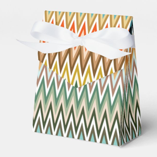 Zigzag Multicolored Muster Geschenkschachtel (Vorderseite)