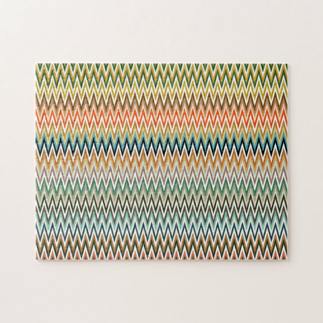 Zigzag Multicolored Muster Puzzle (Horizontal)
