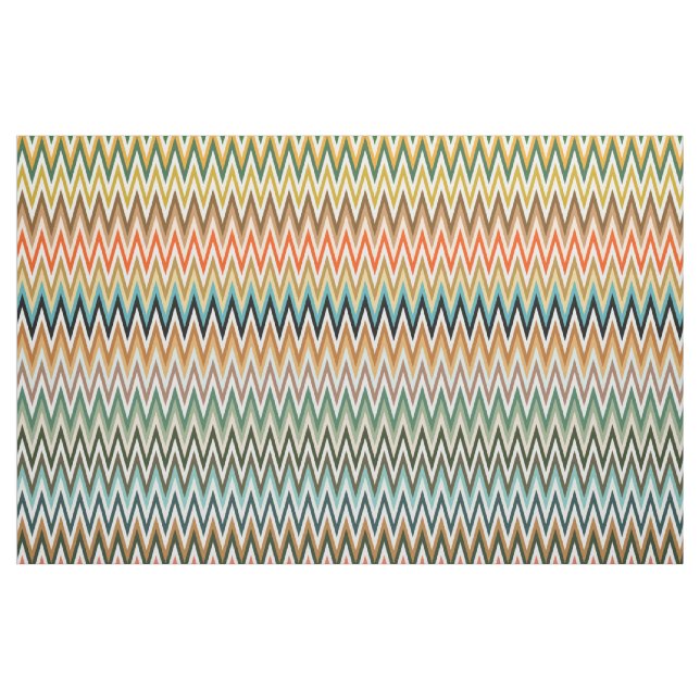 Zigzag Multicolored Muster Stoff (Yard (91,4 cm))