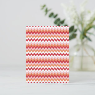 Zigzag Muster 2 Postkarte