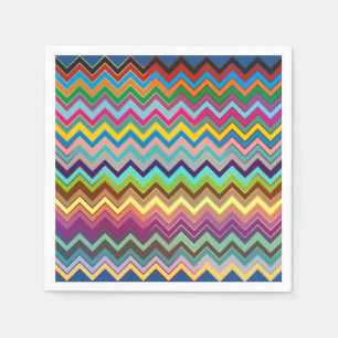 ZIGZAG Muster - Farbe + Ihre Ideen Serviette