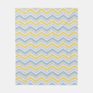Zigzag-Muster Fleecedecke