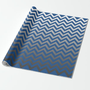 ZIGZAG-Muster - graue Gradienten + Ihr Backgr. Geschenkpapier