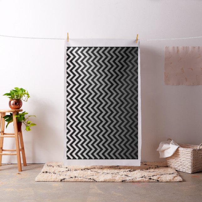 ZIGZAG-Muster - graue Gradienten + Ihr Backgr. Stoff (Beispiel)