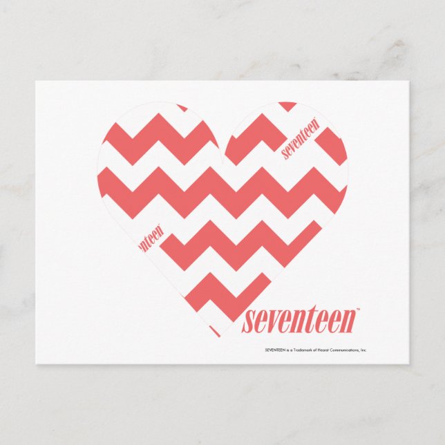 ZigZag Pink 3 Postkarte (Vorderseite)