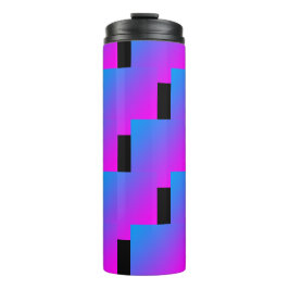 Zigzag Pink Blue Black Lila 4Roxy Thermosbecher