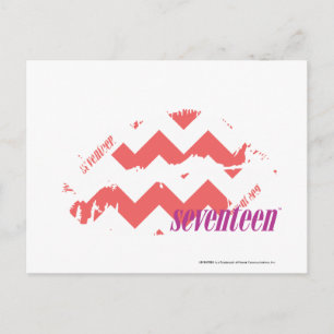 ZigZag Pink Postkarte
