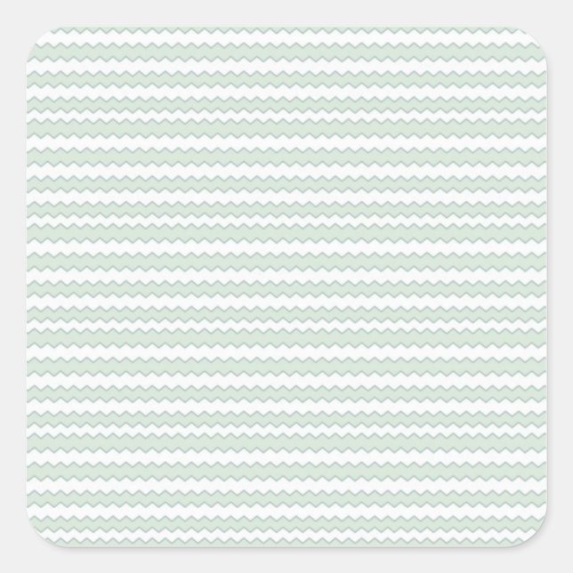 Zigzag Sea Anemone Quadratischer Aufkleber (Vorderseite)