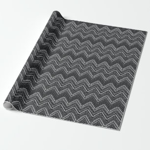 Zigzag Streifen: Ethnisch gezogene Handgezogene Geschenkpapier