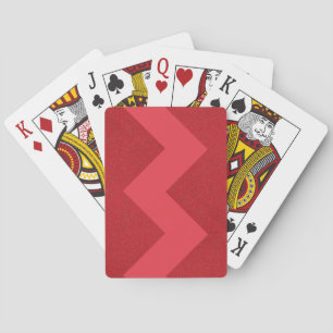 Zigzag Tomato Red Custom Playing Cards - Anpassen Spielkarten
