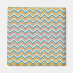 ZigZag weiche warme Farben Magnet