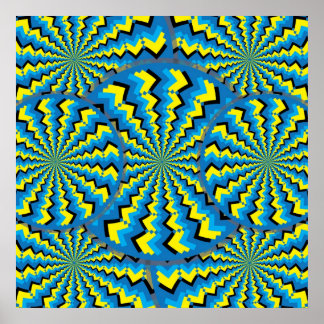 Zigzag Wheelies Poster