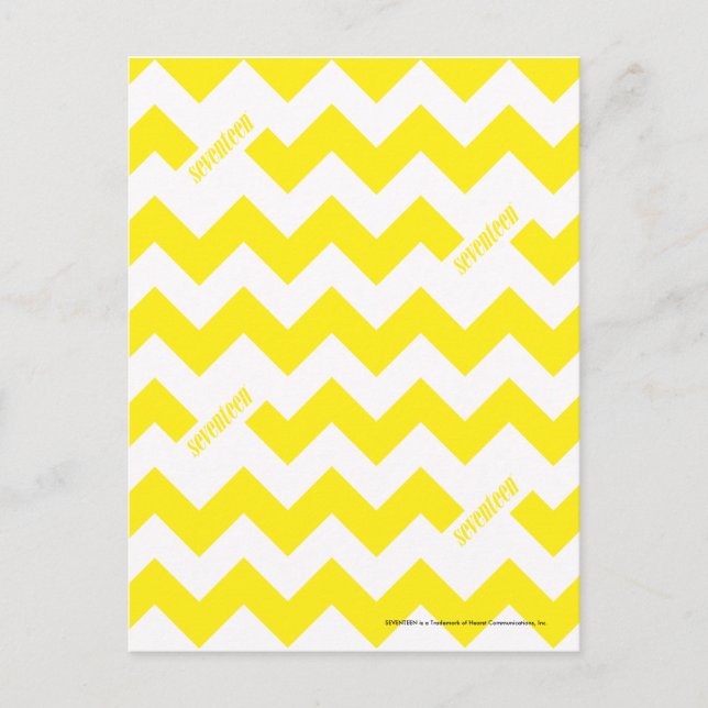 ZigZag Yellow Postkarte (Vorderseite)