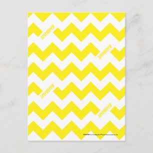 ZigZag Yellow Postkarte