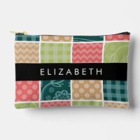 Zigzag, Zickzack, Gingham, Polka Dots, Ihr Name