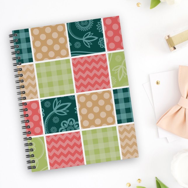 Zigzag, Zickzack, Gingham, Polka Dots, Patchwork Planer (Von Creator hochgeladen)