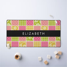 Zigzag, Zickzack, Polka Dots, Gingham, Ihr Name