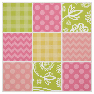 Zigzag, Zickzack, Polka Dots, Gingham, Patchwork Stoff