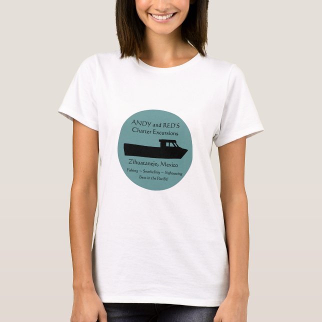 Zihuatanejo Charter-Boote T-Shirt (Vorderseite)