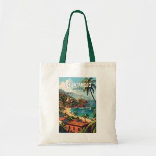 Zihuatanejo Mexico Reise Kunst Vintage Tragetasche