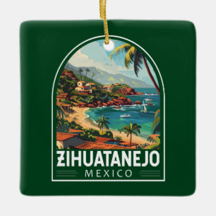 Zihuatanejo Mexico Reisen Kunst Vintag Keramikornament