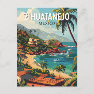 Zihuatanejo Mexico Reisen Kunst Vintag Postkarte