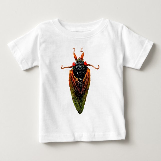 Zikade Baby T-shirt (Vorderseite)
