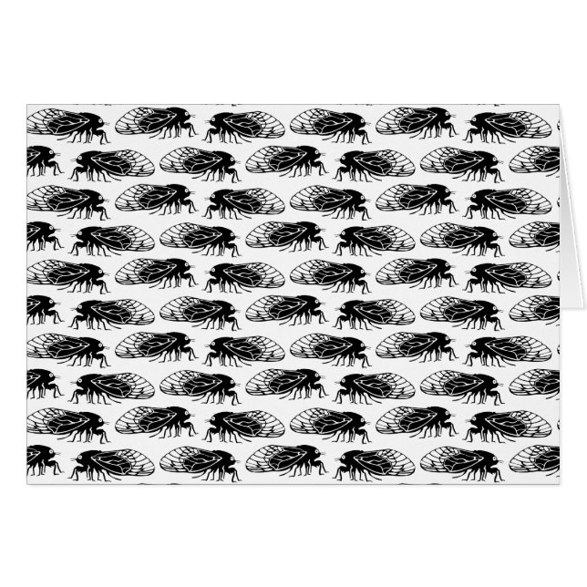 Zikade - Magicicada - Auftauchen-elegantes Muster (Vorderseite (Horizontal))