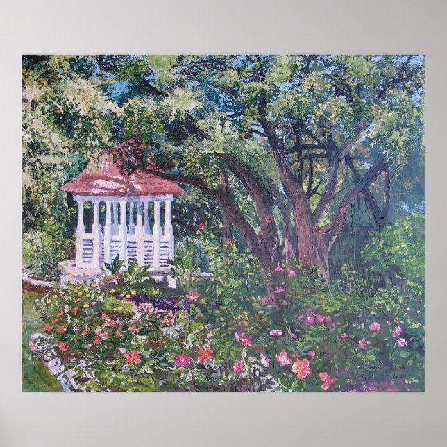 Zilker Park Mabel Davis Rose Garden Poster (Vorne)