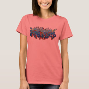 ZIMAD BLAUES WILDSTYLE GRAFFITI-SHIRT T-Shirt