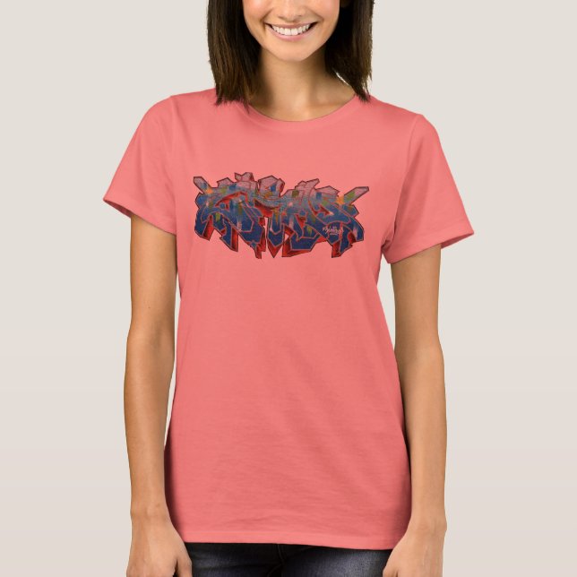 ZIMAD BLUE WILDSTYLE GRAFFITI SHIRT (Vorderseite)