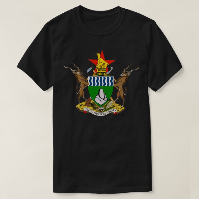 ZIMBABWE COAT OF ARMSTShirt T-Shirt (Design vorne)