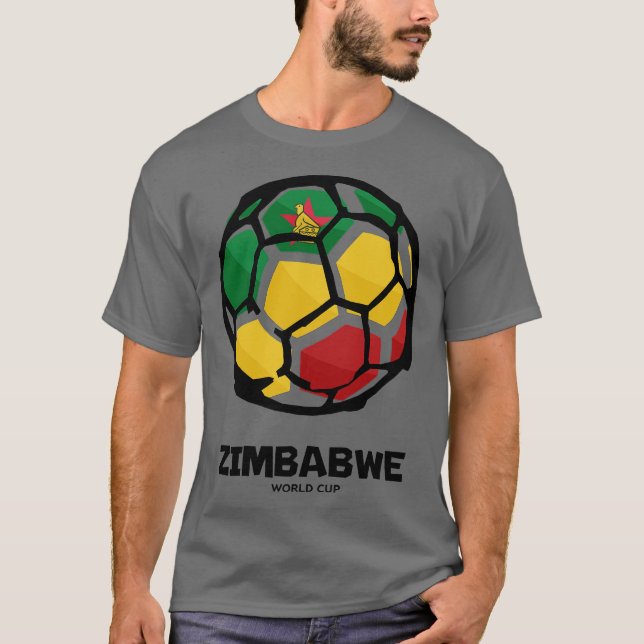 Zimbabwe Country Flag T-Shirt (Vorderseite)