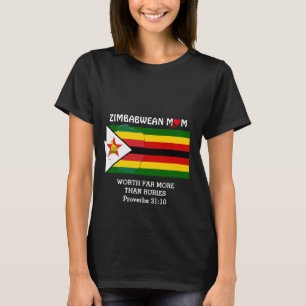 ZIMBABWE MAMA mehr als Rubies PROV 31 Black T-Shirt