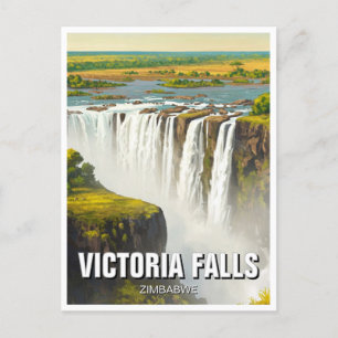 Zimbabwe Victoria Falls Travel Postkarte