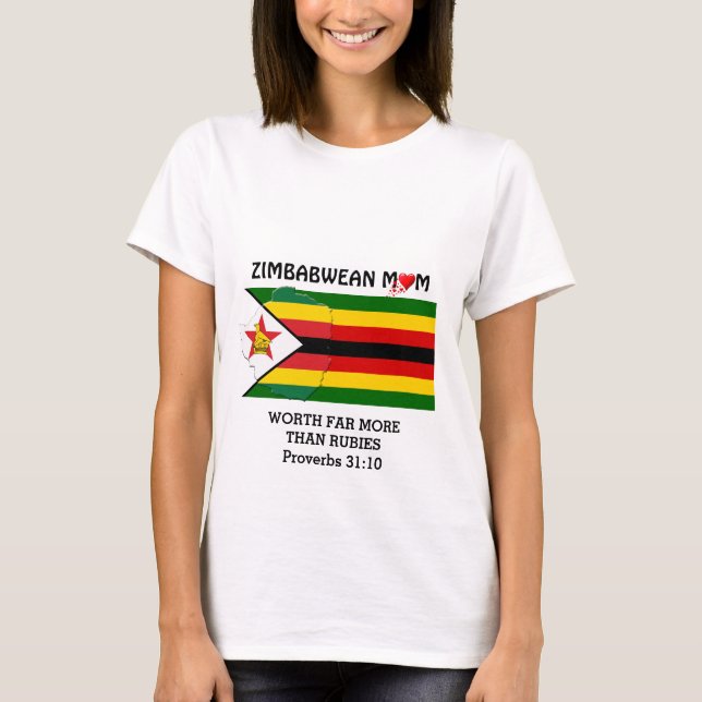 ZIMBABWEAN-MAMA mit einem Wert von mehr als Rubies T-Shirt (Vorderseite)