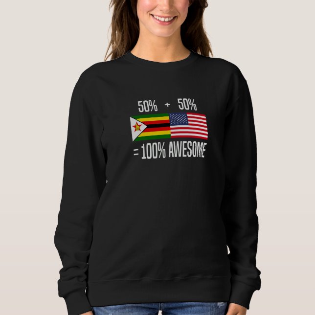 Zimbabwean Roots Zimbabwe Zimbabwean American Sweatshirt (Vorderseite)
