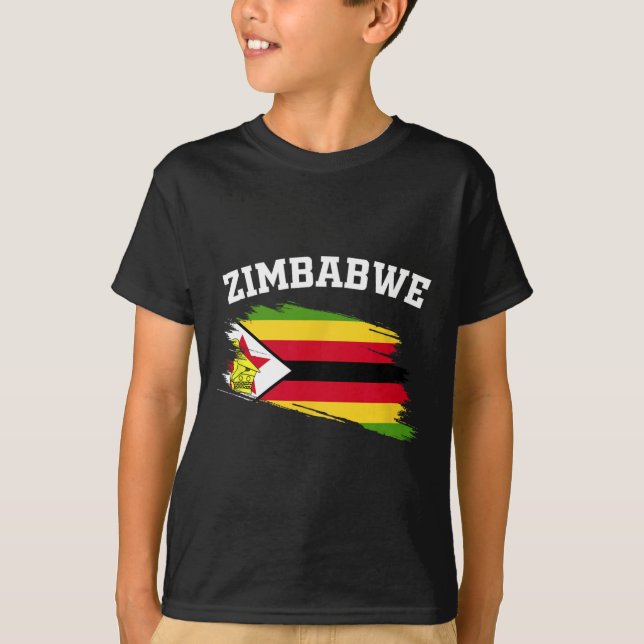 Zimbwe Souvenirs Harare Vacation Africa Zimbwean C T-Shirt (Vorderseite)